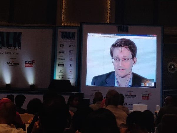 There is something seriously wrong with Aadhar: Edward Snowden at Talk Journalism